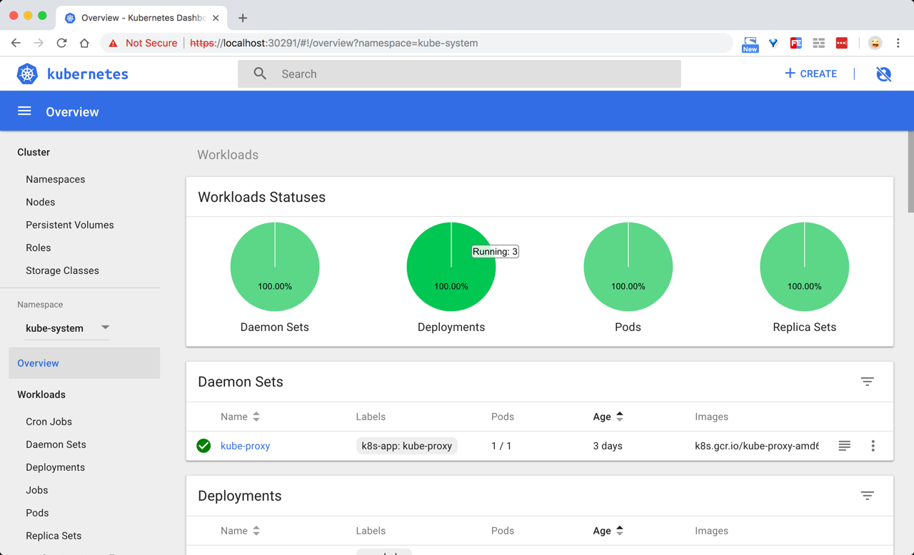 k8s dashboard