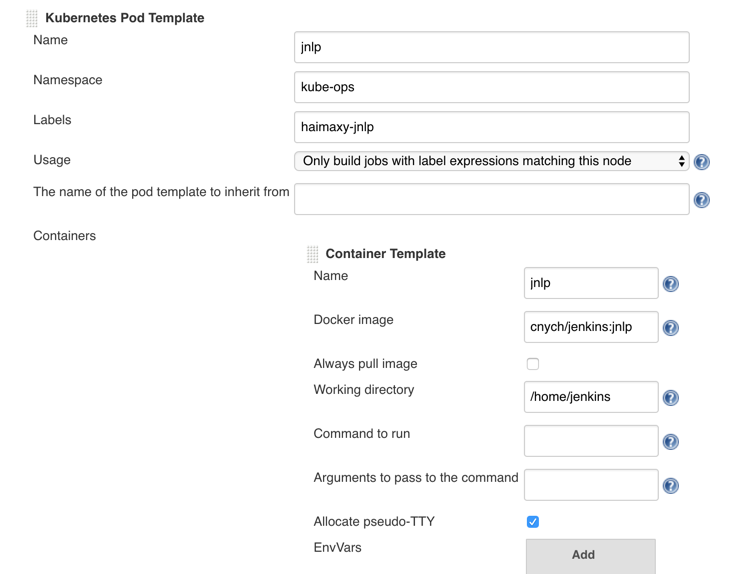 kubernetes plugin config2