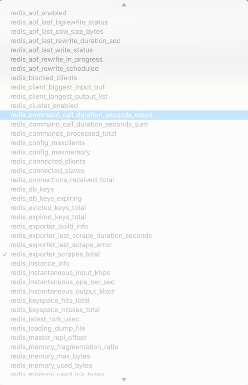 redis metrics