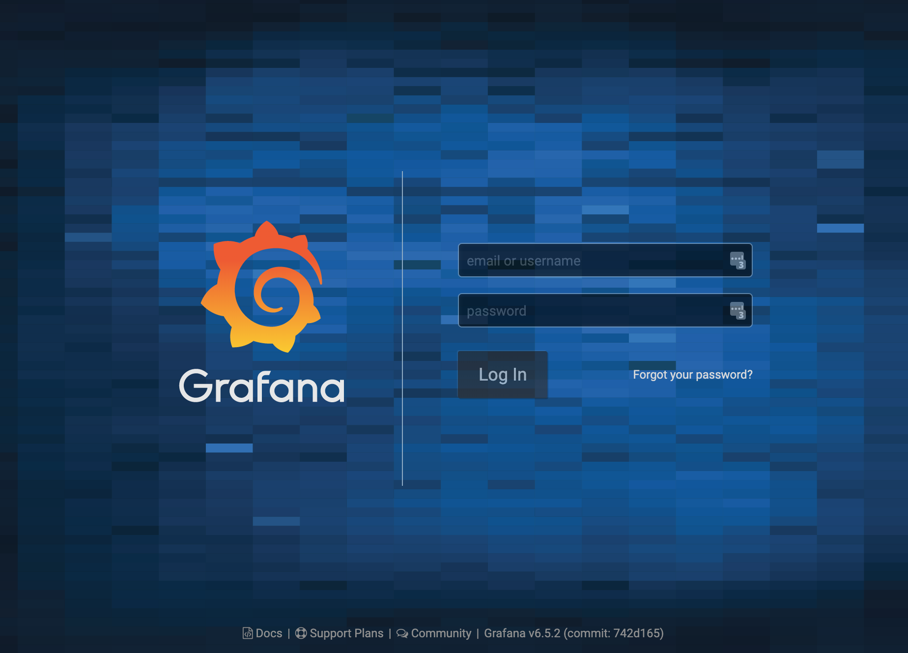 grafana login